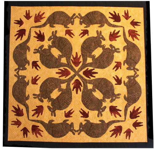 Photo of Armadillo quilt designed by Laurel Indalecio