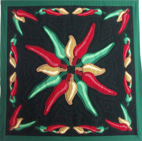 Photo of Jalape�o quilt designed by Laurel Indalecio